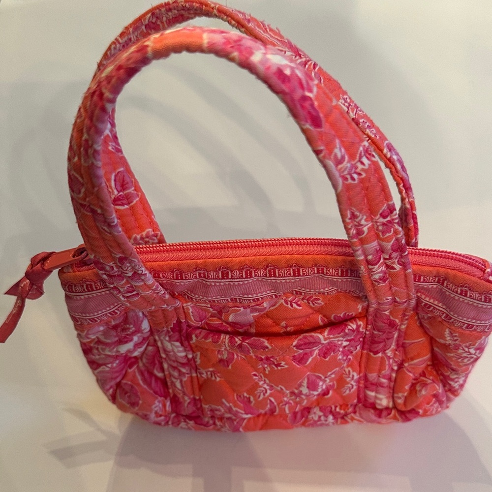 Vera Bradley Vintage Floral Pink Quilted Kids Handbag - Picture 7 of 7